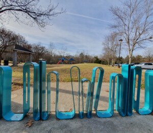 "Ribbon" a series of three racks by Lewis Body.
Located at Riverside Side.
Sponsored by The Inaugural Roswell Magazine 10U40 Class
