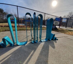 "Ribbon" a series of three racks by Lewis Body.
Located at Riverside Side.
Sponsored by The Inaugural Roswell Magazine 10U40 Class